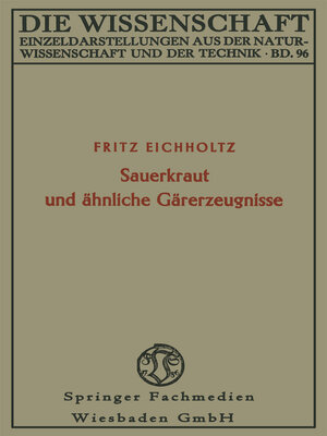 cover image of Sauerkraut und ähnliche Gärerzeugnisse